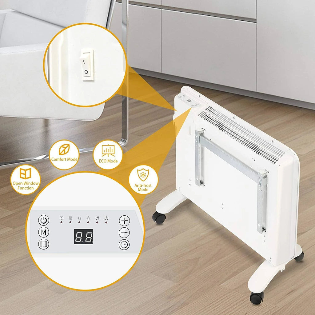 1000W Electric Radiator Space Heater with Adjustable Thermostat U781
