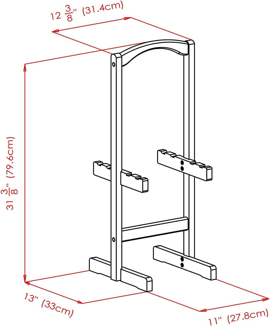 Espresso Folding Wooden Tray Table R673067