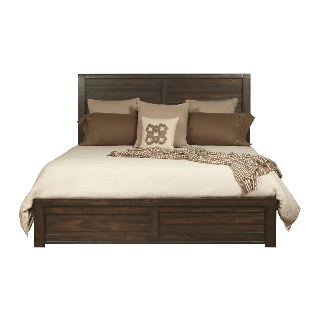 Espresso Wood Queen Bedroom Set with Dresser, Mirror, Nightstands, Chest A41148