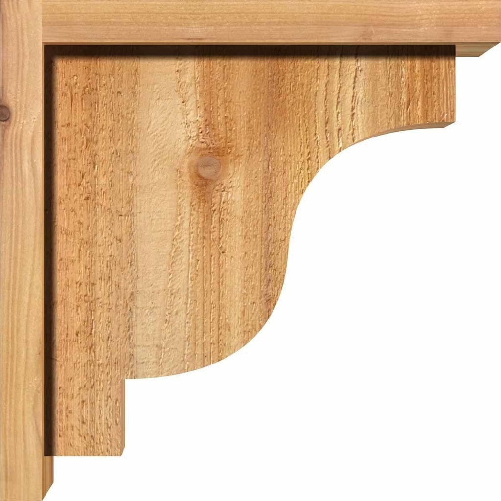 Rough Sawn Corbel with Backplate, Western Red Cedar S241485