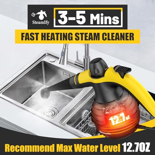 Pressurized Handheld Steam Cleaner with 10pcs Accessories J457