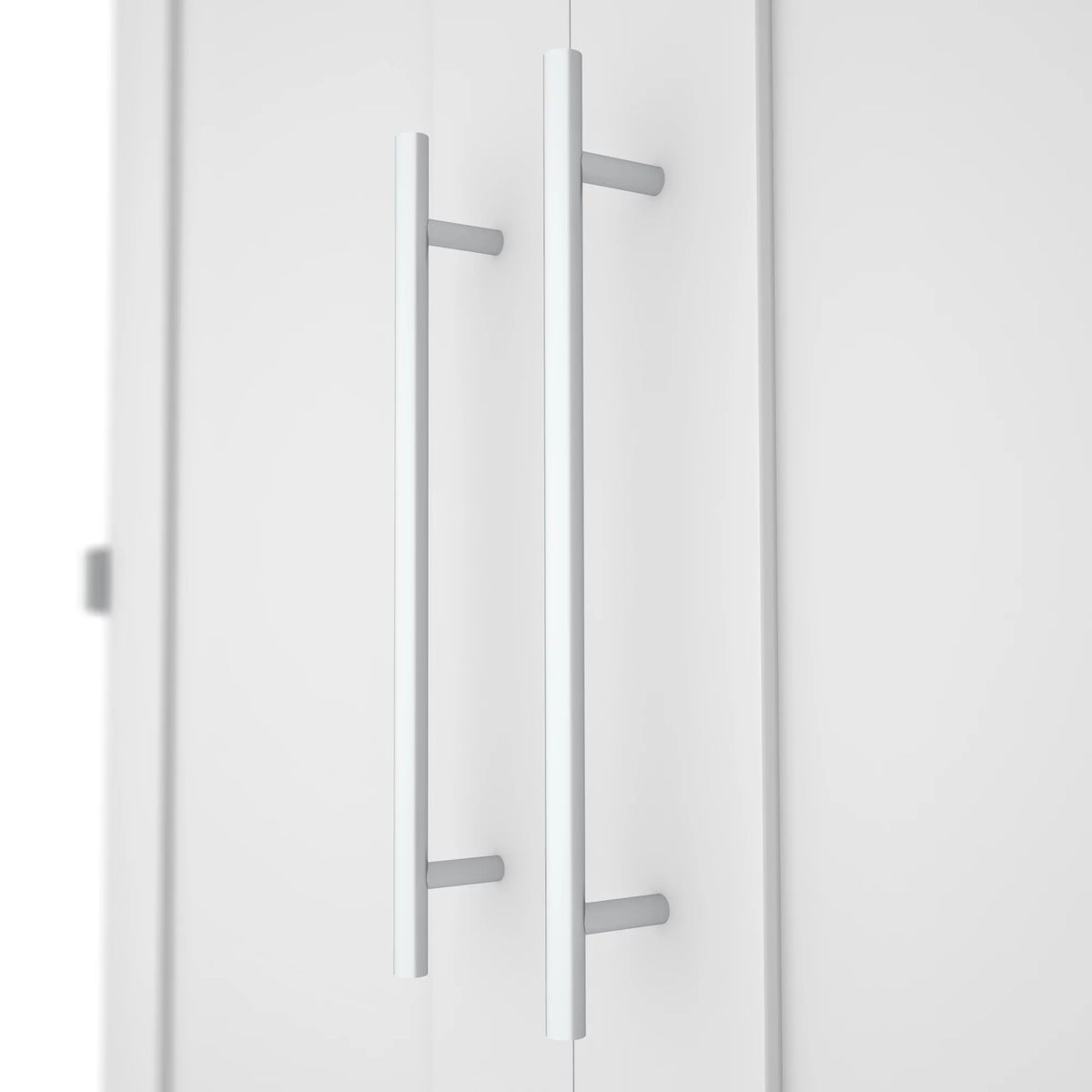 White Full Cabinet Bed with Mattress H3570