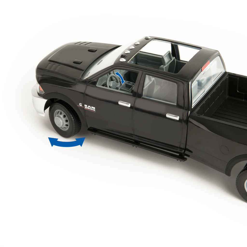 1:16 Scale Ram 3500 with Gooseneck Trailer and Case Construction SV280 Skid Steer Q983