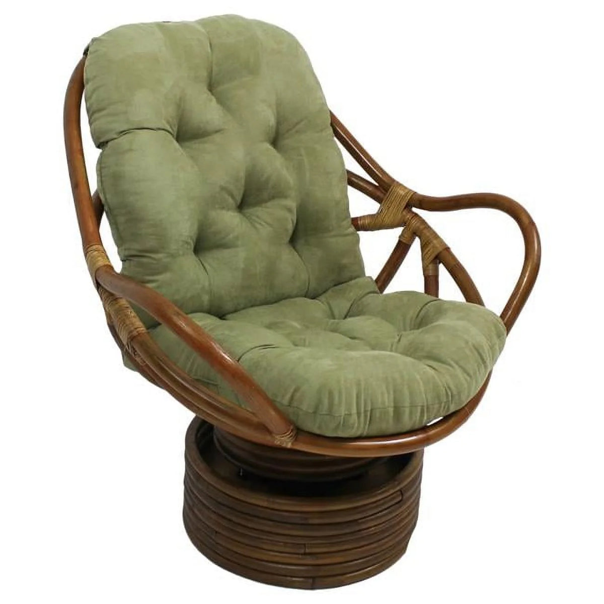 Sage Green Microsuede Swivel Rocker Cushion I7486