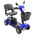 Blue 4 Wheel Power Mobility Scooter with Basket A699