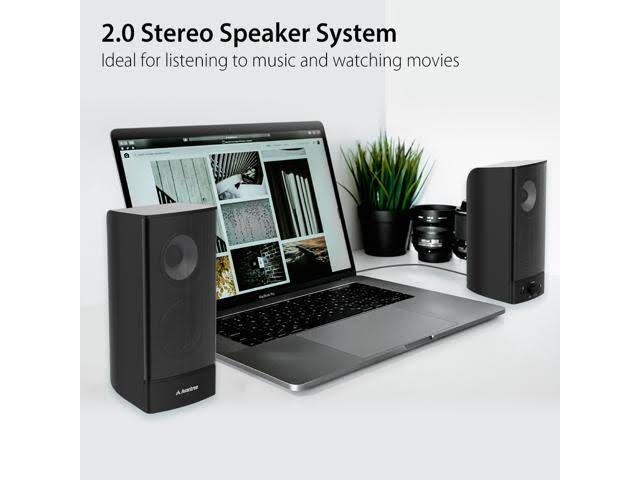 10W Bluetooth Computer Speakers, Wireless & Wired Stereo, AC Powered H476145