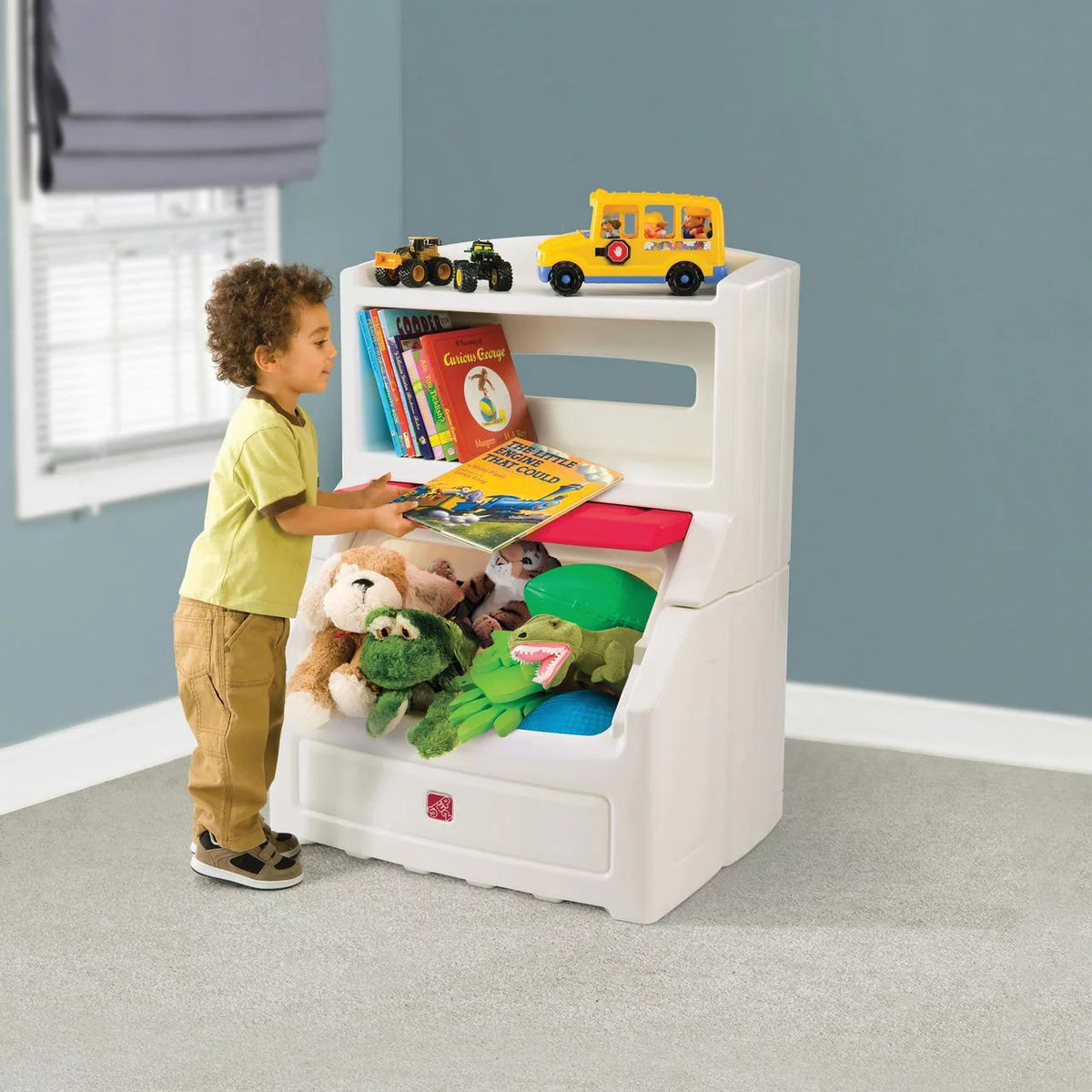 Kids Plastic Storage Bin and Toy Organizer W620100