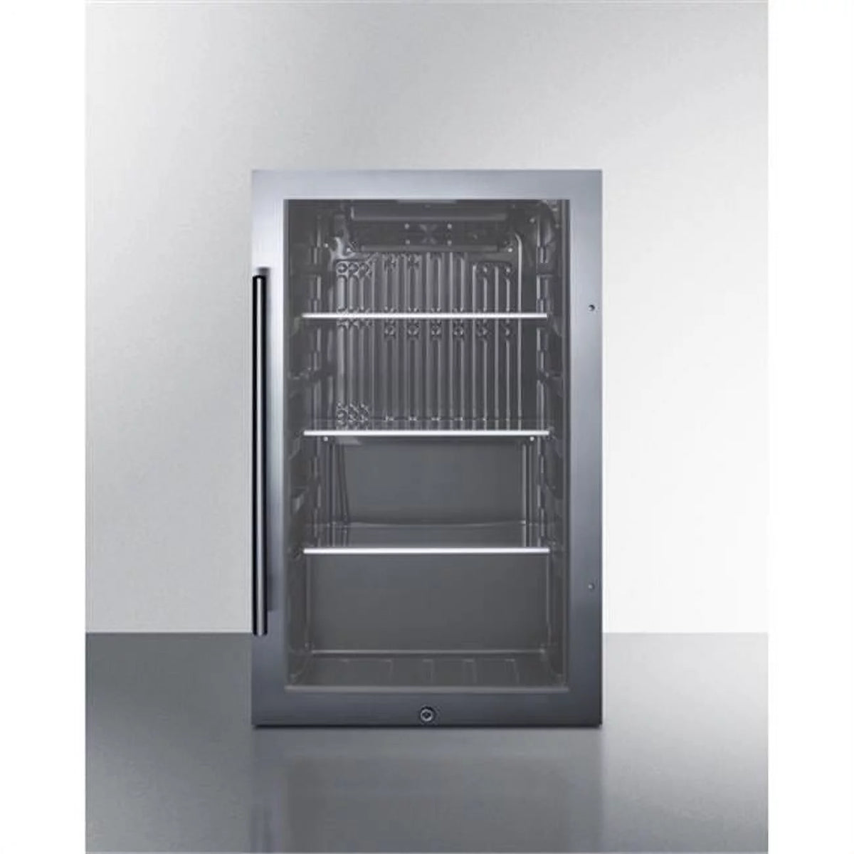 Black Shallow Depth Outdoor Refrigerator V234666