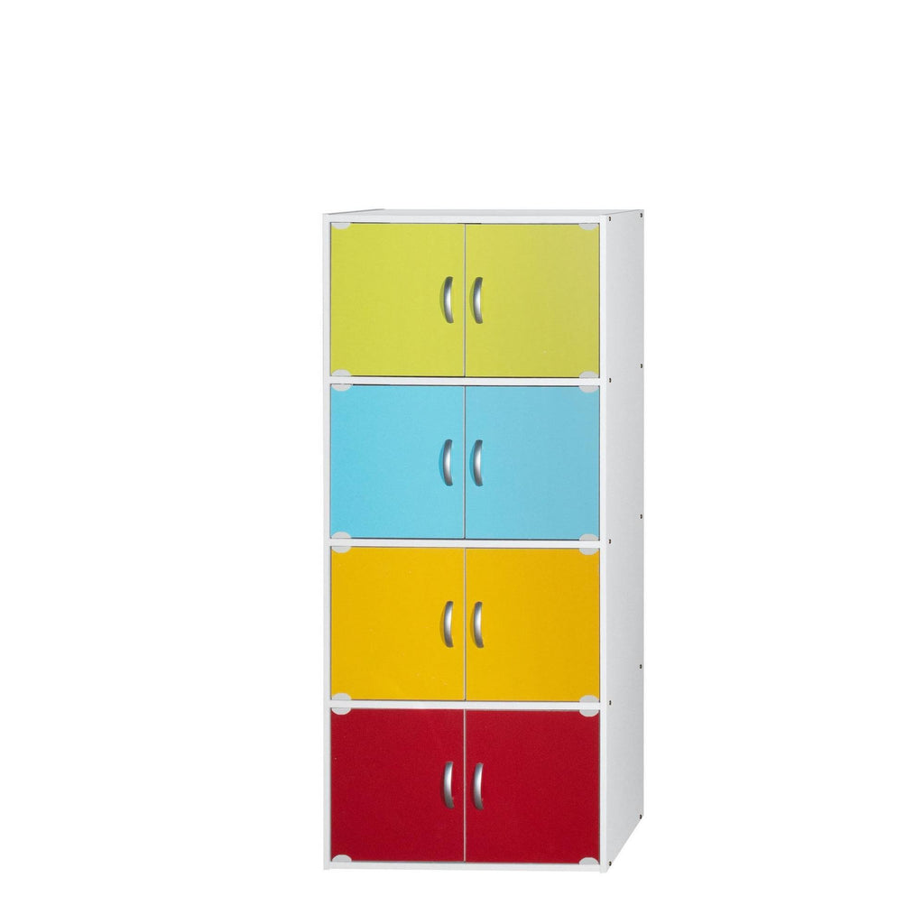 Rainbow 4-Shelf 8-Door Cabinet W613