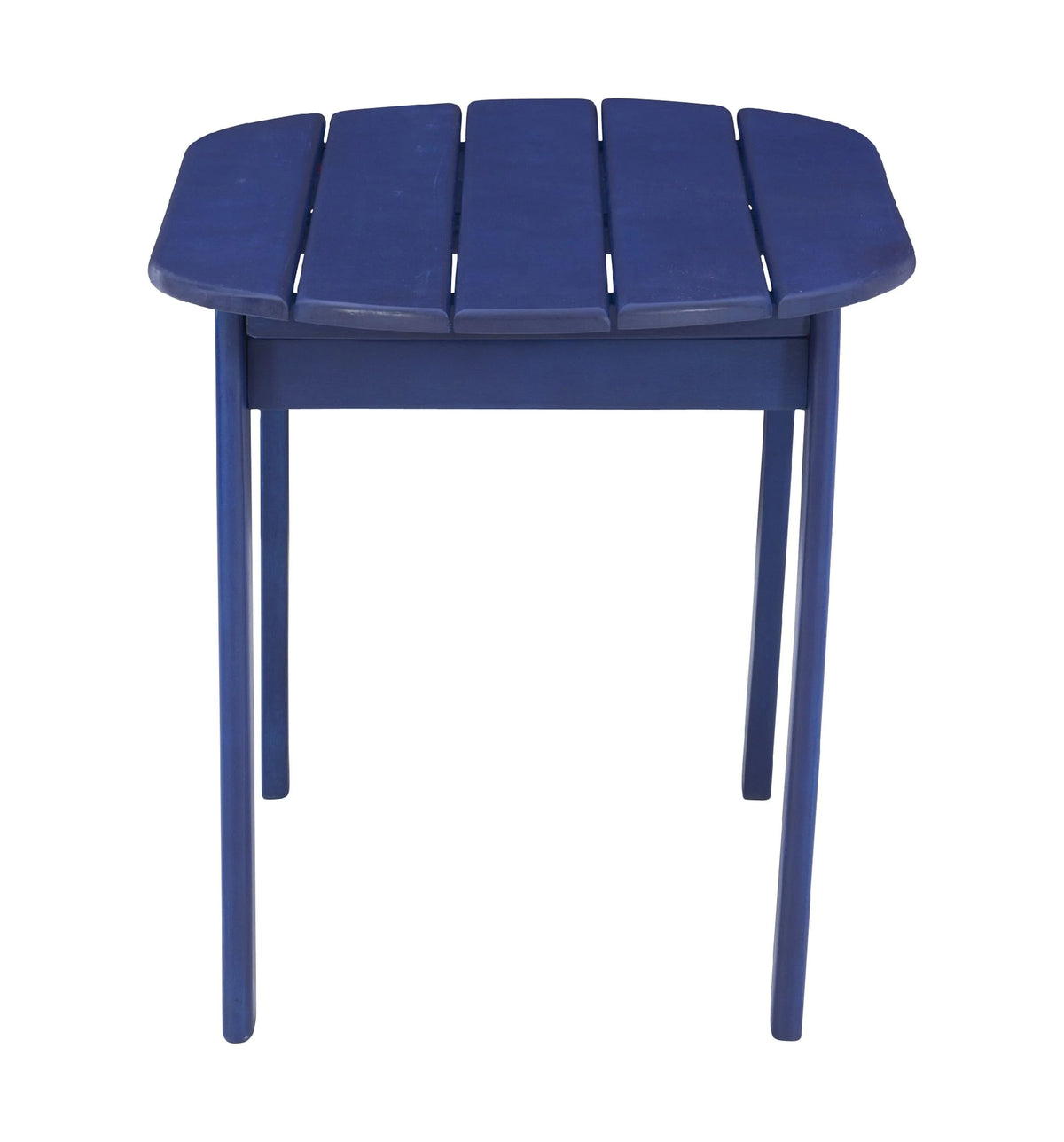 Blue Mid-Century Oval Coffee Table M457