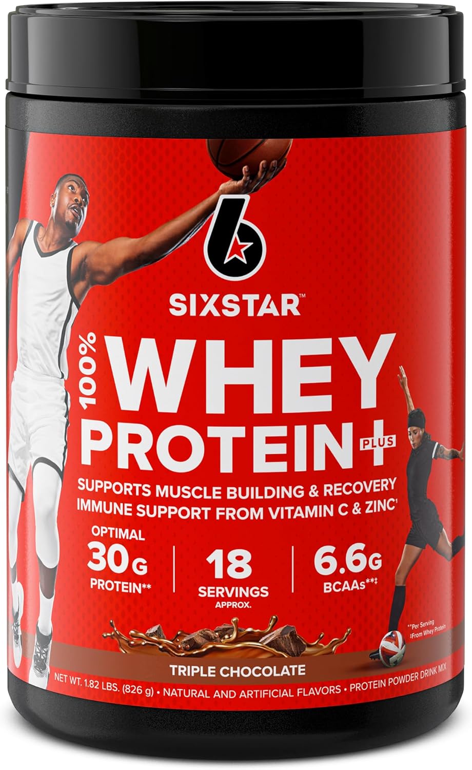 100% Whey Protein Plus Triple Chocolate 1.8 lbs and Grass Fed Whey Protein Powder Deluxe Vanilla 1.8 lbs L28917