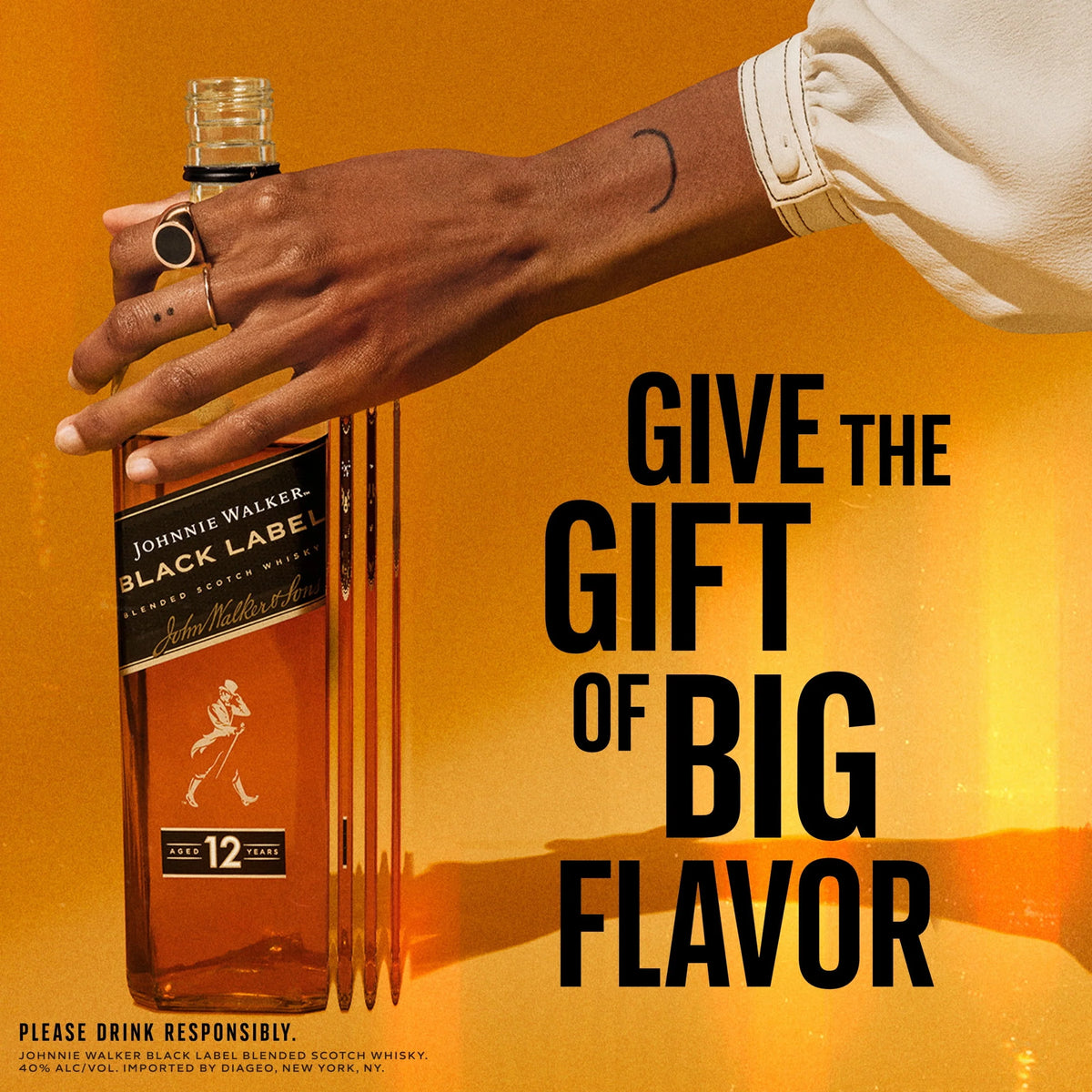 Black Label Blended Scotch Whisky, 1.75 L, 40% ABV B28894