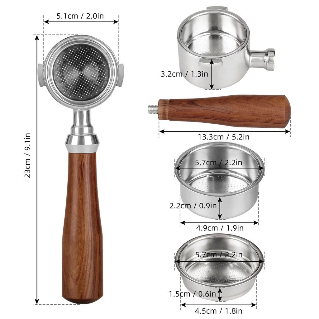 51mm Coffee Espresso Handle with Filter J12190