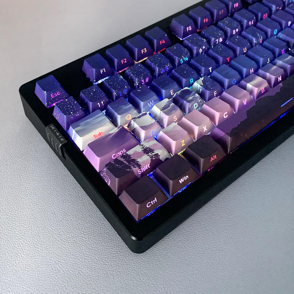 Side Printed Double Shot Cherry Profile Keycap Set U4554