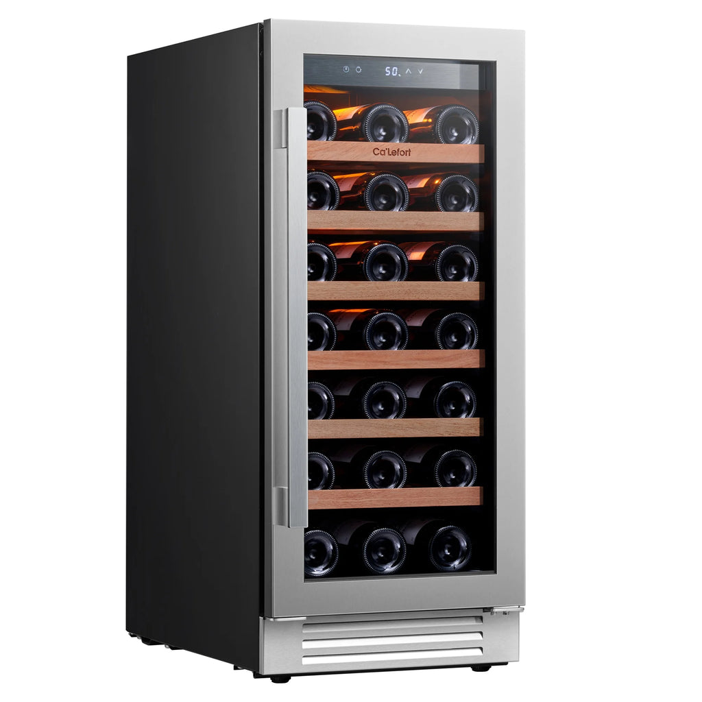 24 inch 54 Bottle Stainless Steel Wine Cooler B605