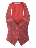 Women's Patterned Vest Waistcoat Y8664