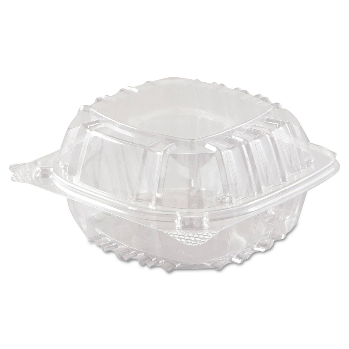 Clear Hinged-Lid Plastic Containers, 500/Carton Z13354