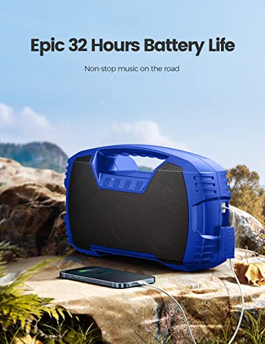 IPX7 Waterproof 40W Portable Bluetooth Speaker with Subwoofer E859