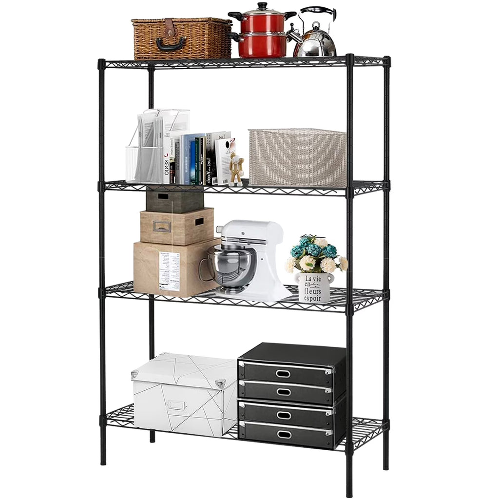 4 Shelf Wire Shelving Unit, 36" L x 14" W x 54" H A33246