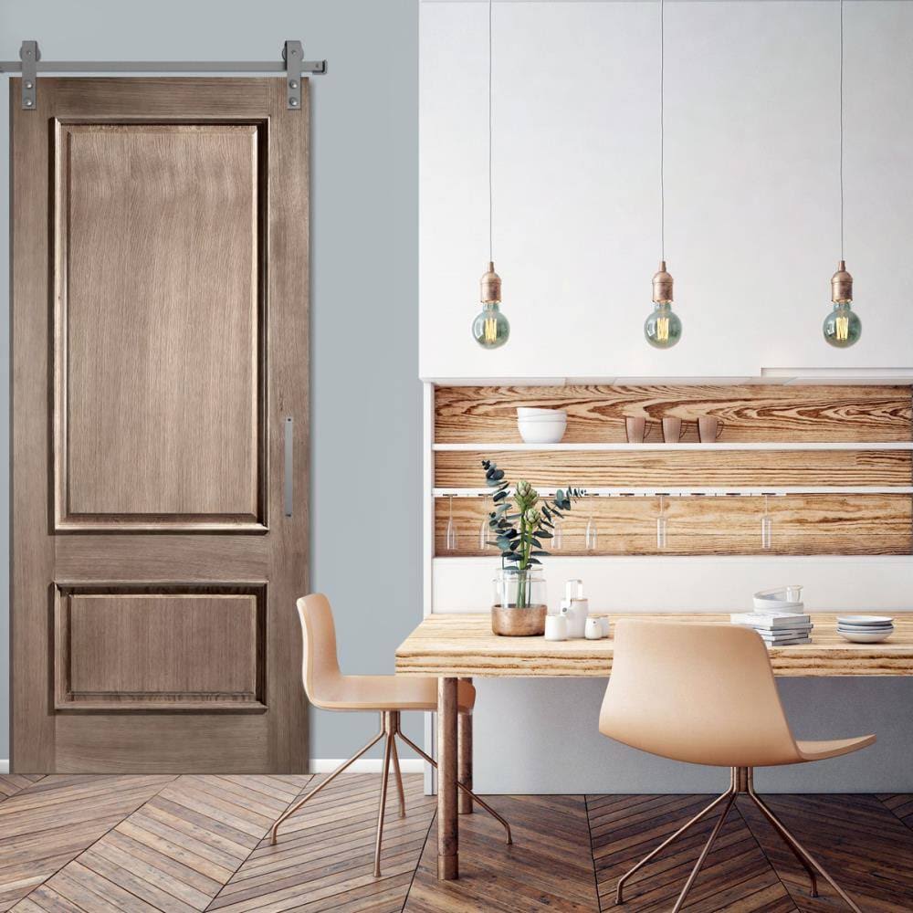 Barn Door Hardware Set with 6 ft Track, PC Chrome W872