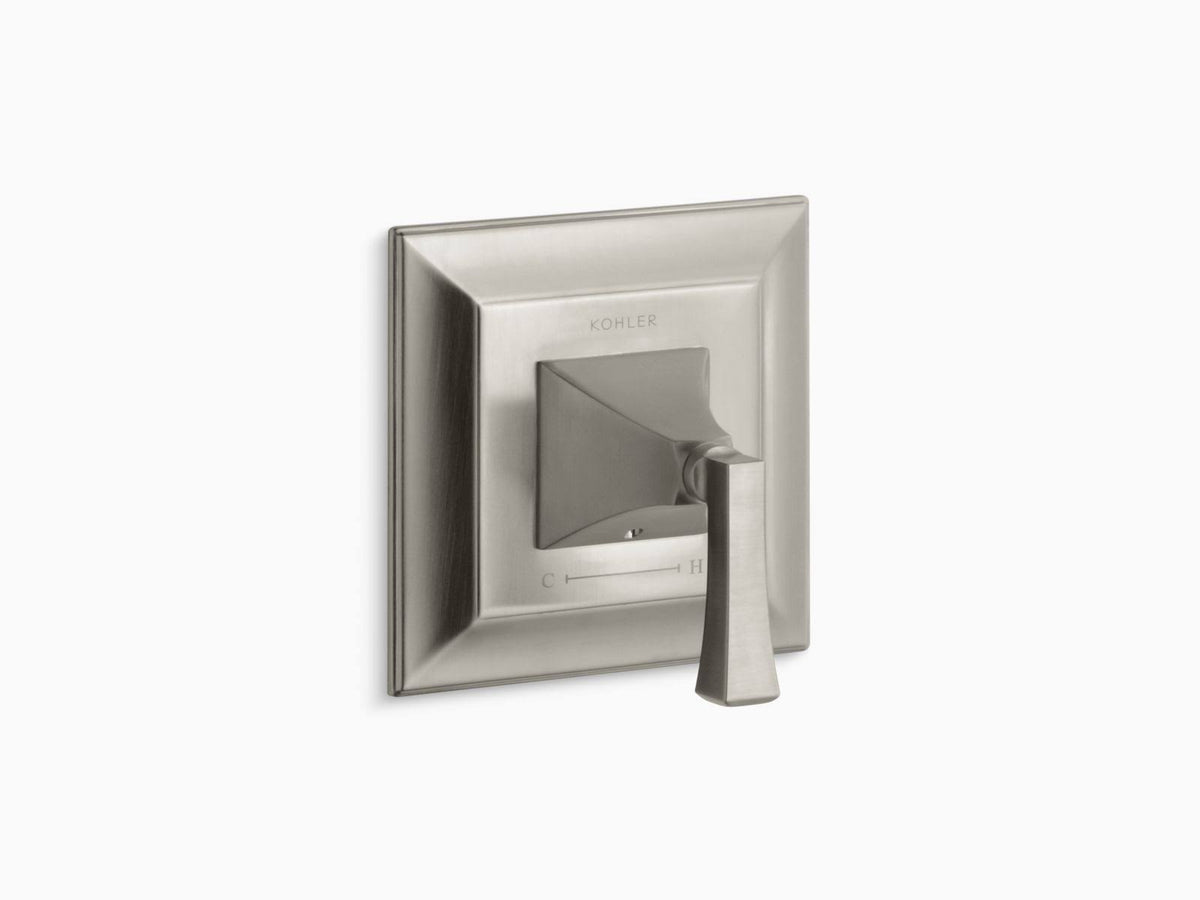 Brushed Nickel Thermostatic Valve Trim with Lever Handle E204