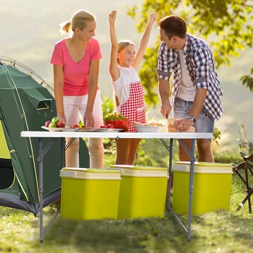 4ft Heavy Duty Portable Folding Plastic Table O781061