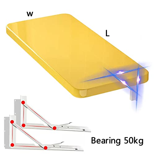 Blue Wall-Mounted Drop-Leaf Foldable Table 30x80cm Y3655