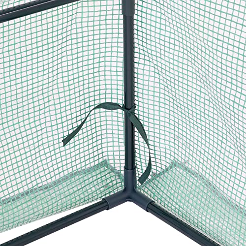 Green 4' x 3' Mini Greenhouse Tent with Steel Tube Frame O885230