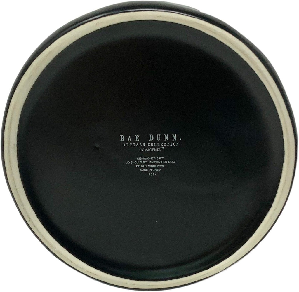 Black Cookie Canister with White Letters, Pack of 2 V42757