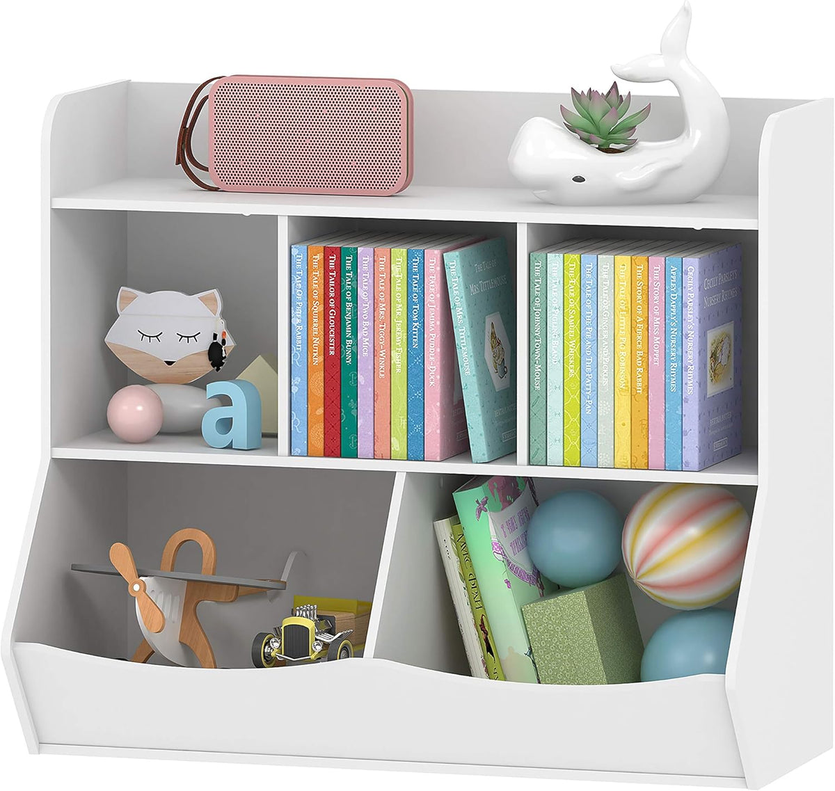Toy Storage Organizer with 8 Compartments and 3 Baskets N928