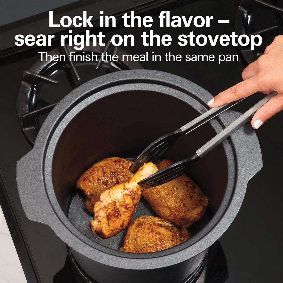10 Quart Programmable Slow Cooker with Stovetop Safe Crock W163938