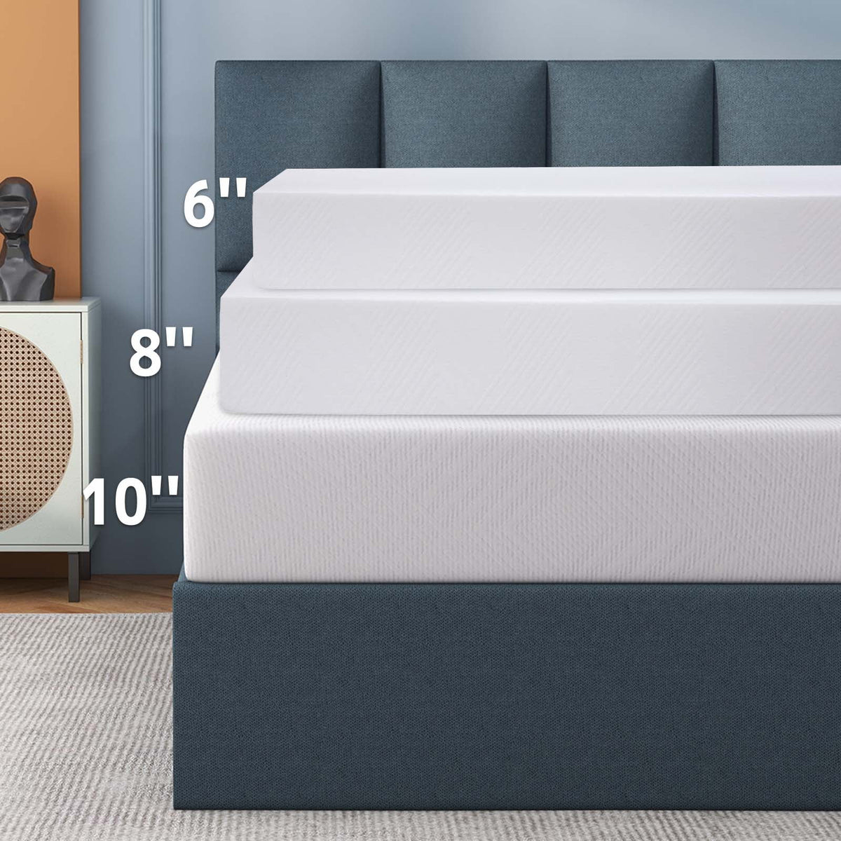 6 Inch Memory Foam Mattress Medium Firm Twin O421202