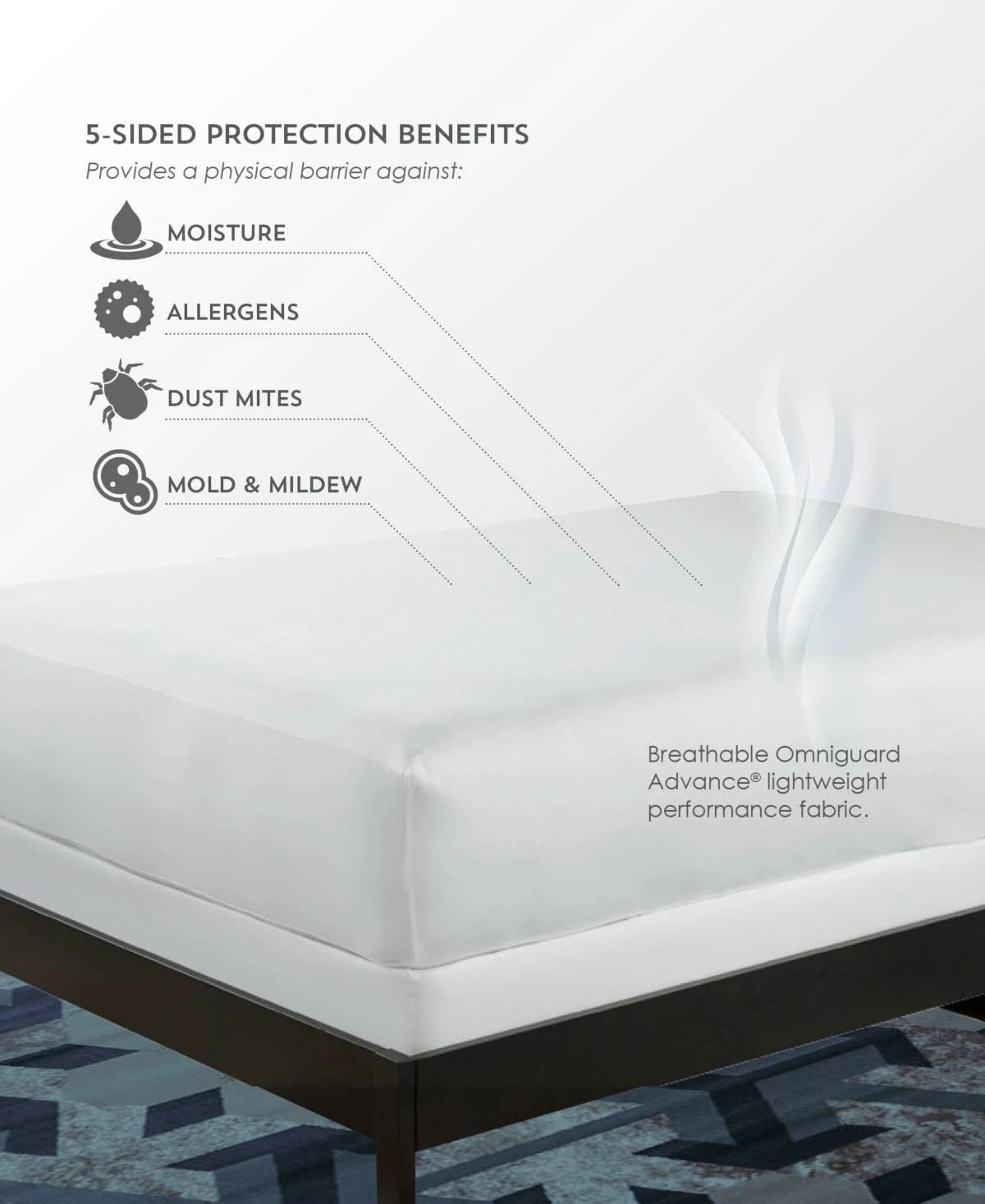 White Mattress Protector E636