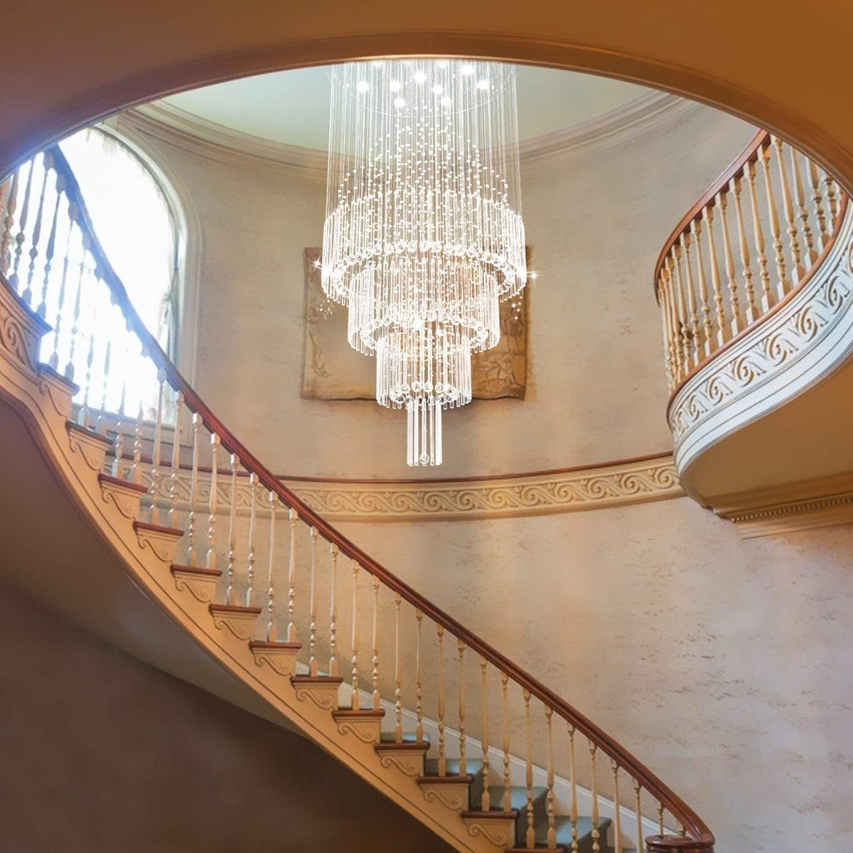 Large Modern Crystal Chandelier Ceiling Light Fixture I96380