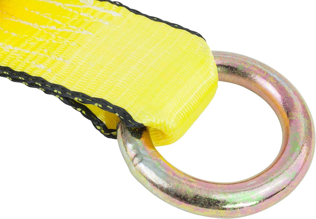 4 Pack 2 x 12' Car Tie Down Ratchet Strap with Chain Anchor S349