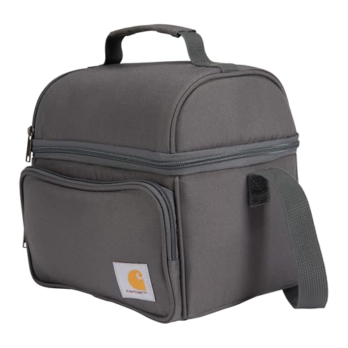 Insulated 12 Can Two Compartment Lunch Cooler Bag Black N435781