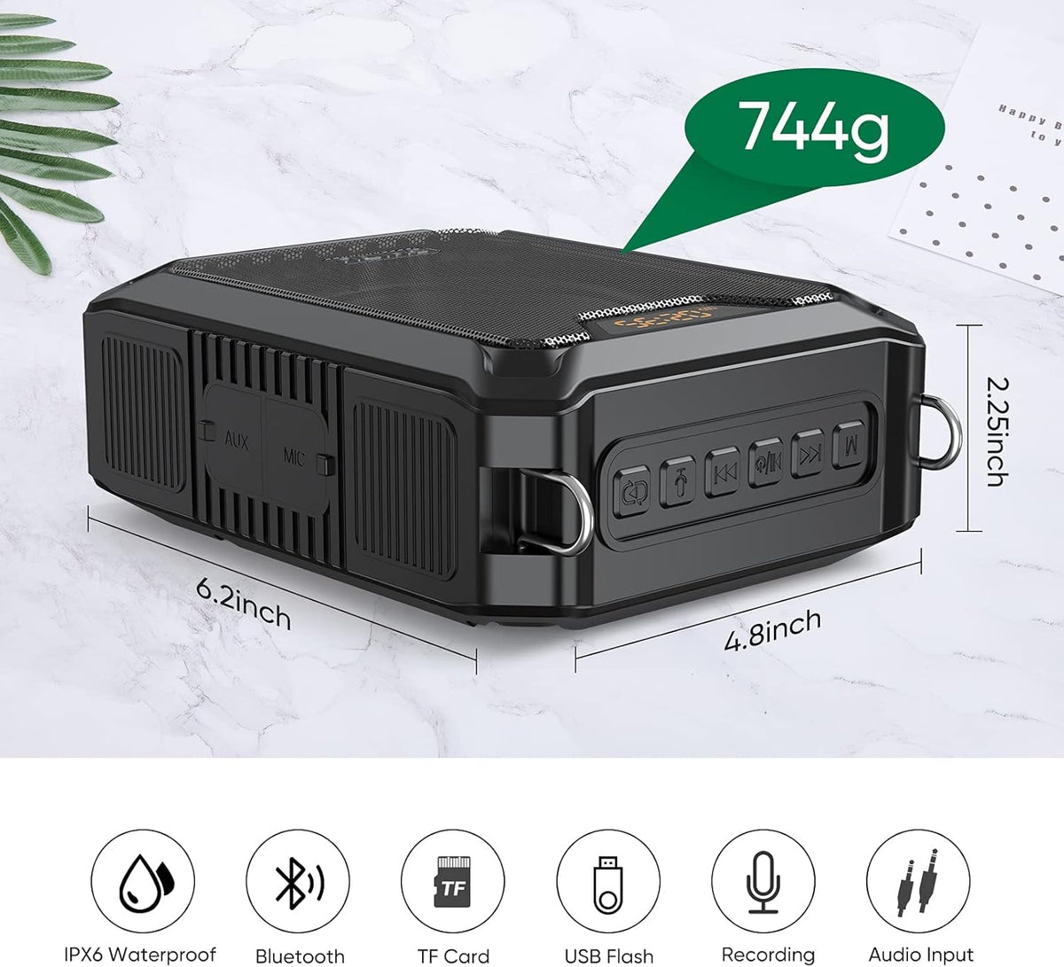 Portable IPX6 Waterproof 30W Voice Amplifier M462742