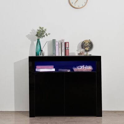 Black 2-Door Accent Cabinet K705