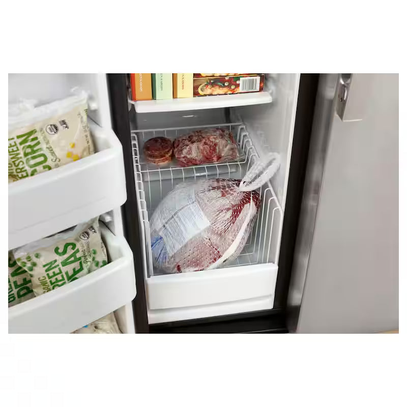 Black 25.3 cu. ft. Side-by-Side Refrigerator W16583