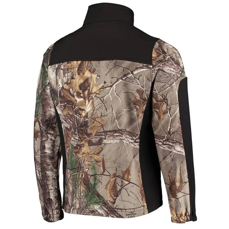 Realtree Camo/Black Softshell Full-Zip Jacket G2583