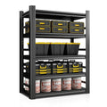 5-Tier Metal Garage Shelving Unit with Wheels B1081