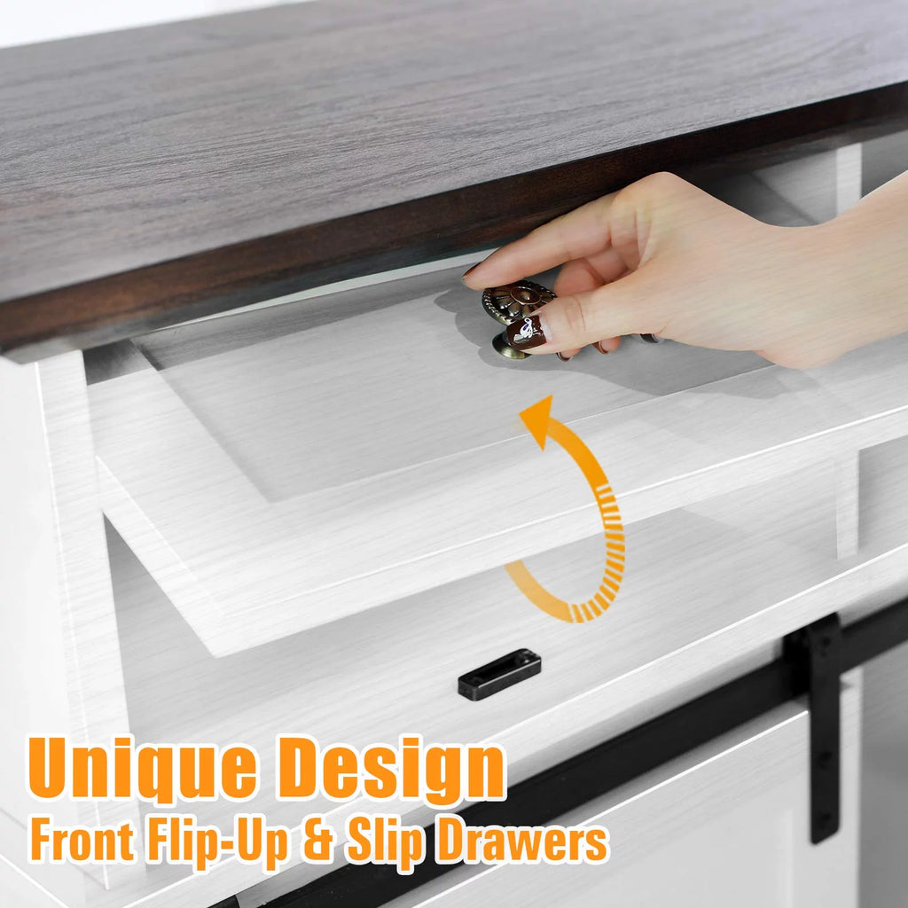 White TV Stand B176
