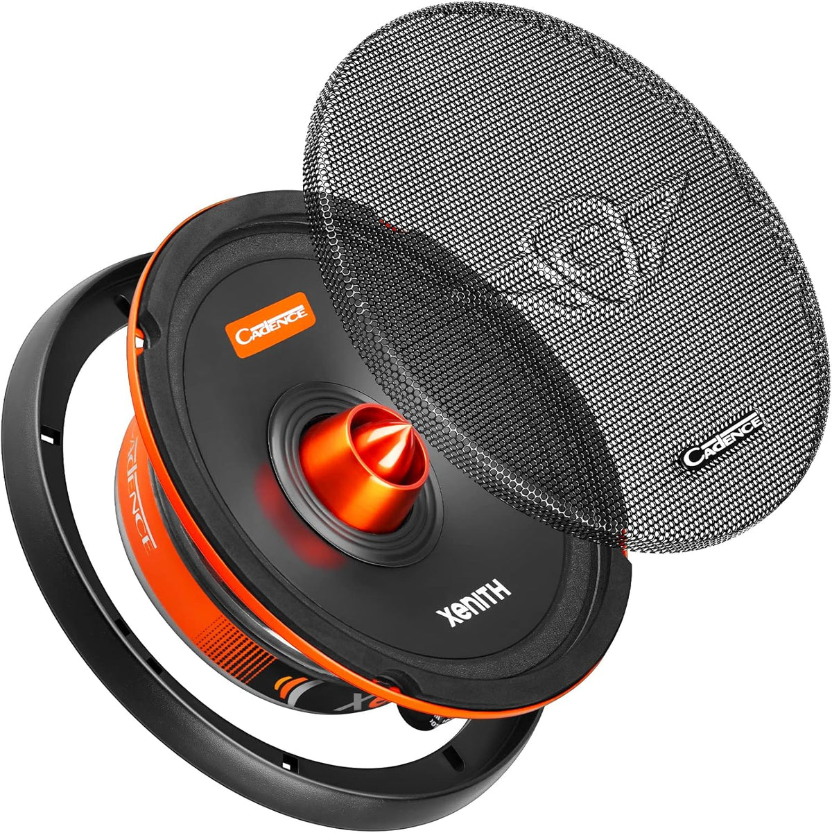 6.5 Inch 4 Ohm 150 Watts Max Power Midrange Car Speaker with Grill Pack of 2 M9821