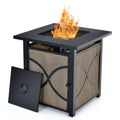 25-Inch Square Propane Fire Pit Table 40000 BTU S310518