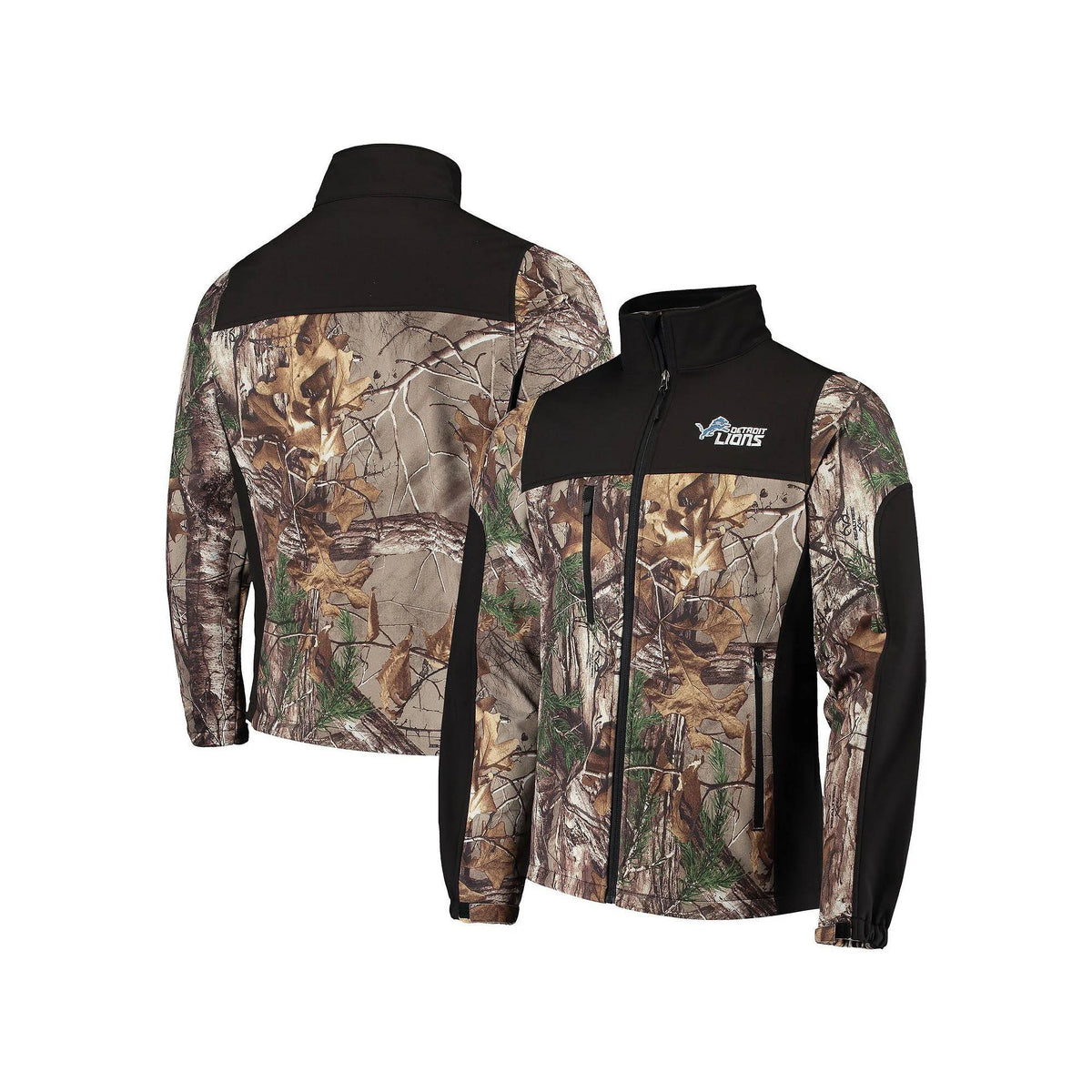 Realtree Camo/Black Softshell Full-Zip Jacket G2583
