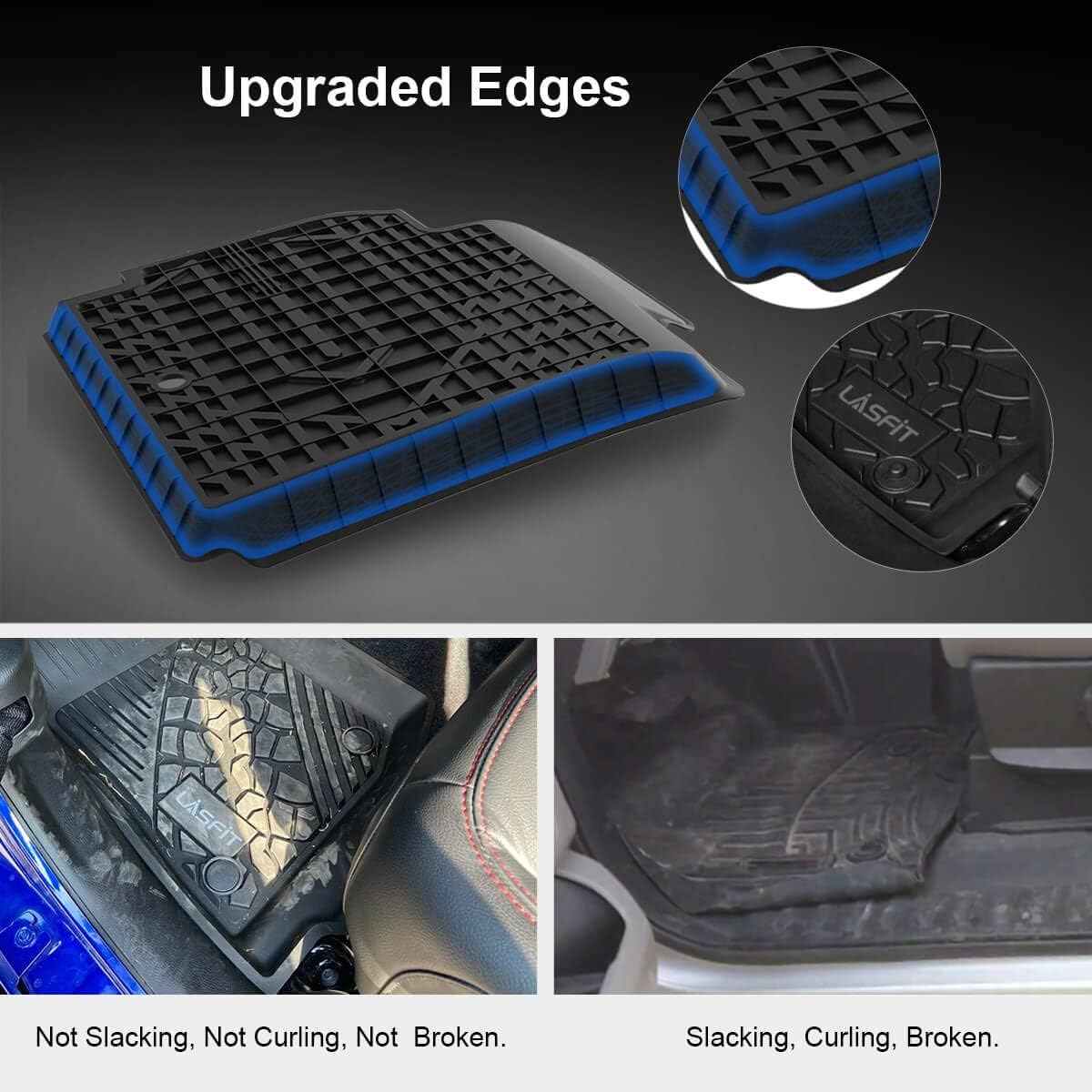 Black All Weather TPE Floor Liners B939162