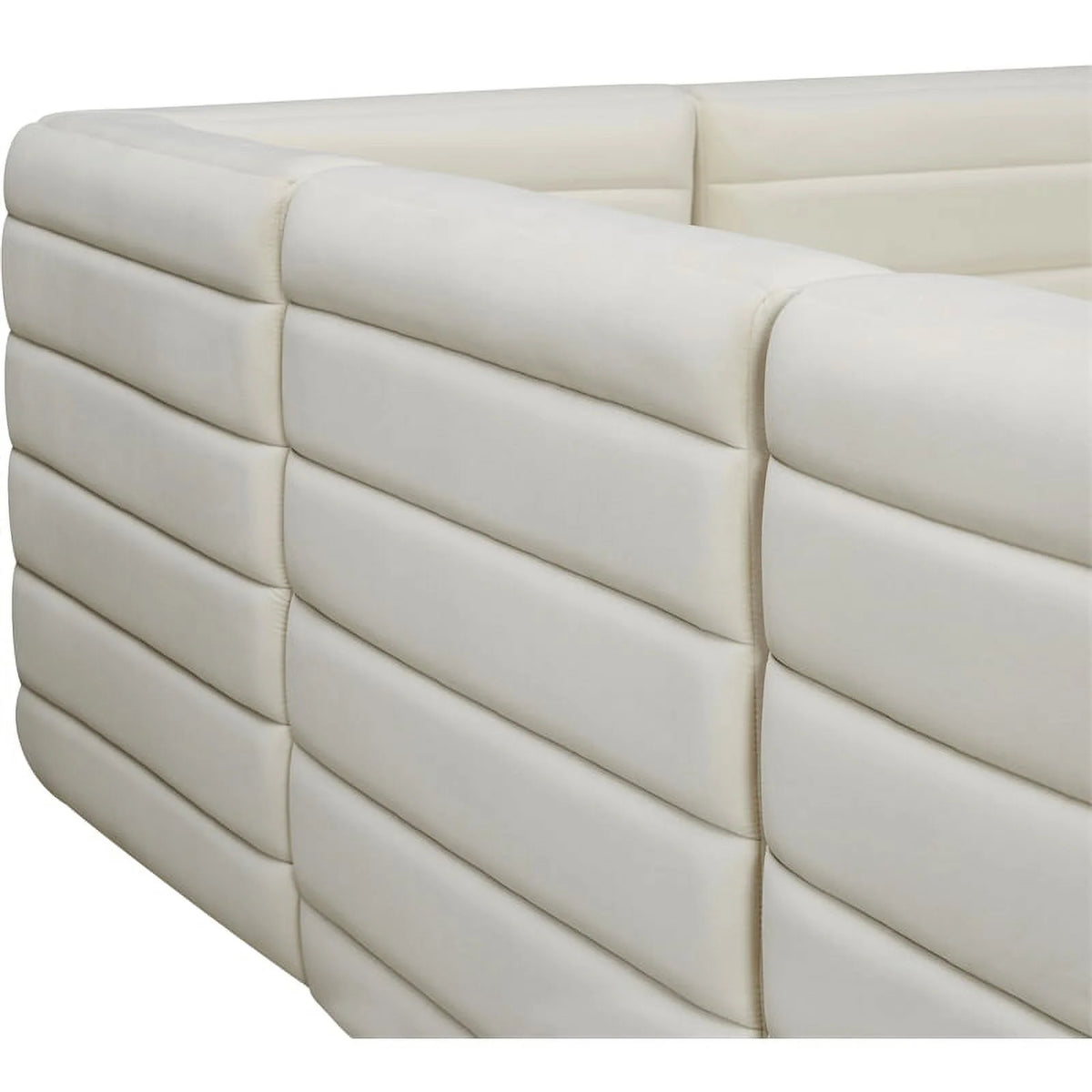 Cream Velvet Modular Sofa V932