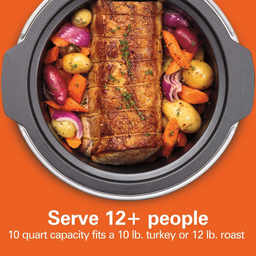10 Quart Programmable Slow Cooker with Stovetop Safe Crock W163938