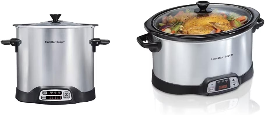 10 Quart Programmable Slow Cooker with Stovetop Safe Crock W163938
