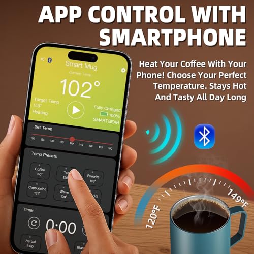 14Oz Rechargeable Self Heating Smart Coffee Mug P44297